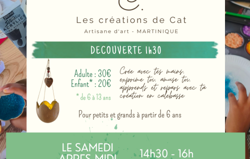 Atelier Créatif Calebasse Par Les Créations De Cat