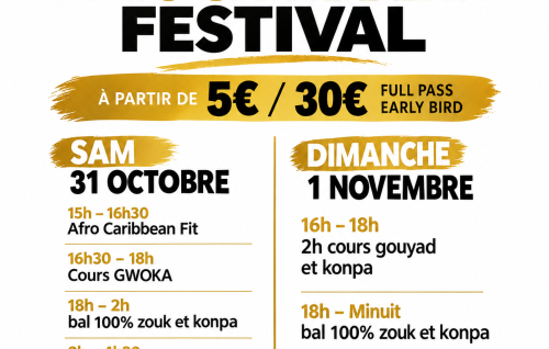 Paris Afro Caribbean Festival: Gwo Ka, Zouk, Konpa,