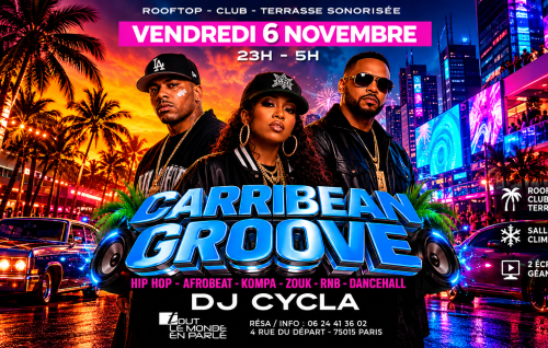 Soirée Caribbean Groove Club & Terrasse ( Gratuits Filles )