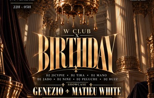 W Club X Birthday - Genezio & Mathieu White En Showcase