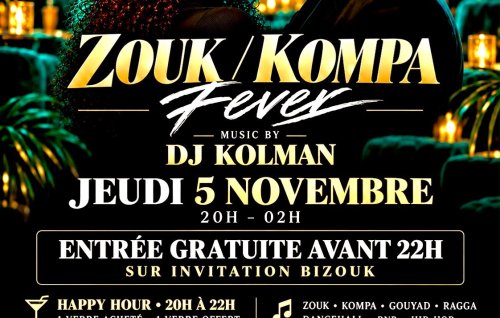 Zouk Kompa Fever By Sisley Évents