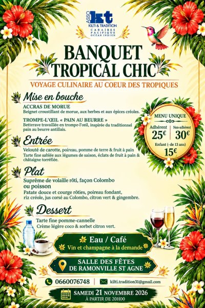 Banquet Tropical Chic