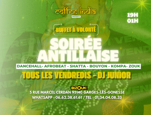 Soirée Antillaise & Buffet À Volonté Créole