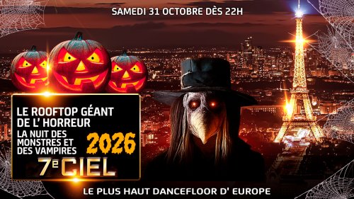 Le Rooftop Géant De L'Horreur Halloween + 2500m2 Tour Eiffel