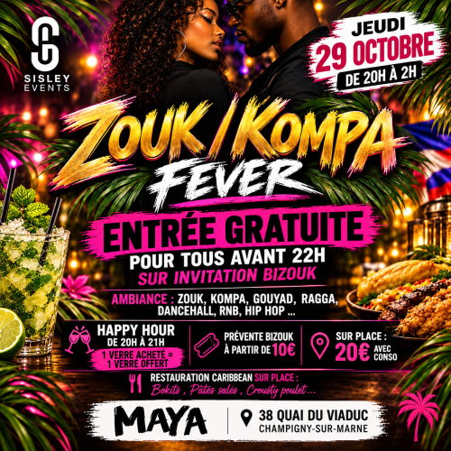 Zouk Kompa Fever By Sisley Évents