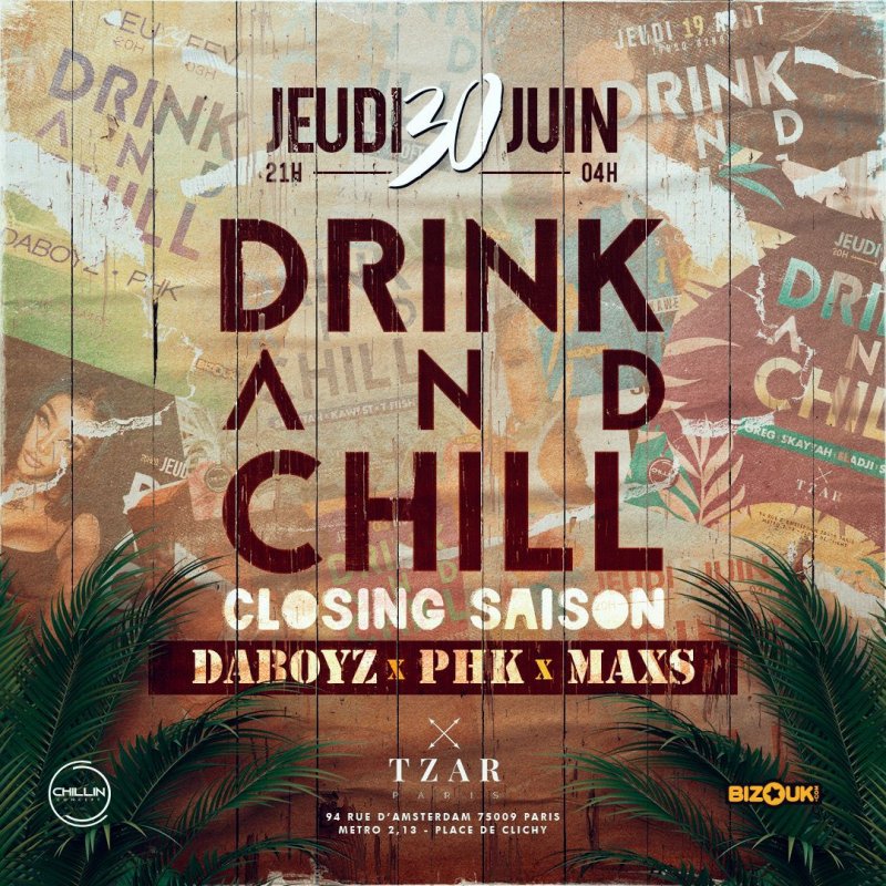 Drink & Chill - Daboyz X Max’S X Phk - Affiche