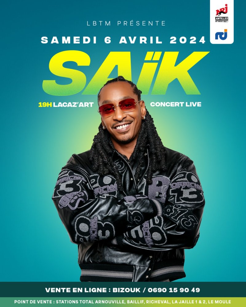Saïk En Concert Live - Affiche