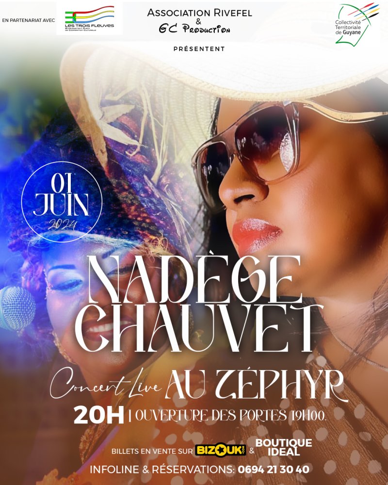 Nadege Chauvet Concert Live - Affiche