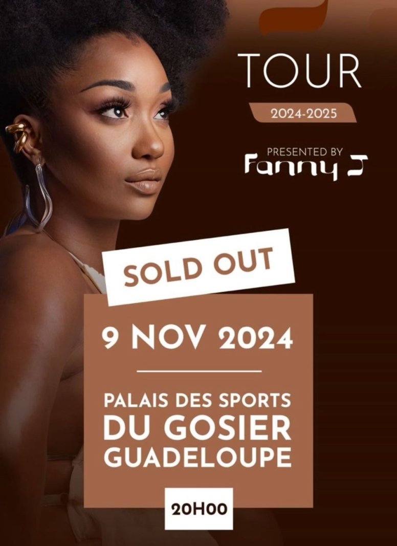 Fanny J En Concert En Guadeloupe - Affiche
