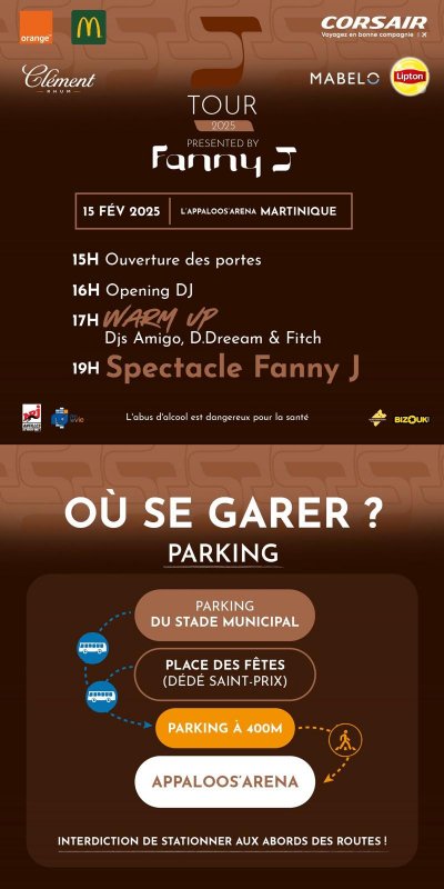 Fanny J En Concert En Martinique - Affiche