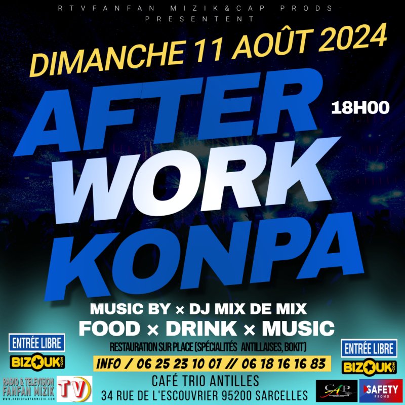 Soirée After Work Konpa - Affiche