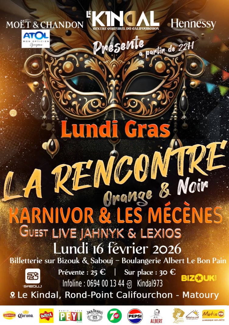 La Rencontre Orange Et Noir - Affiche