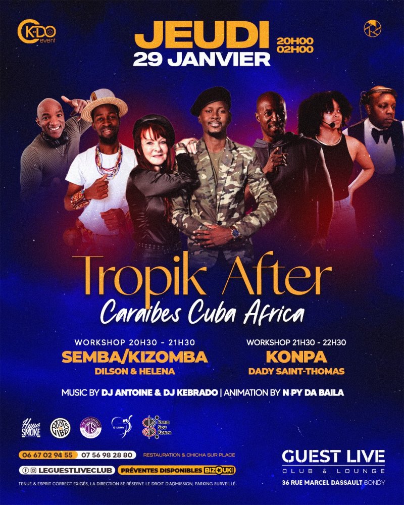 Tropik After - Caraïbe Cuba Africa - Affiche