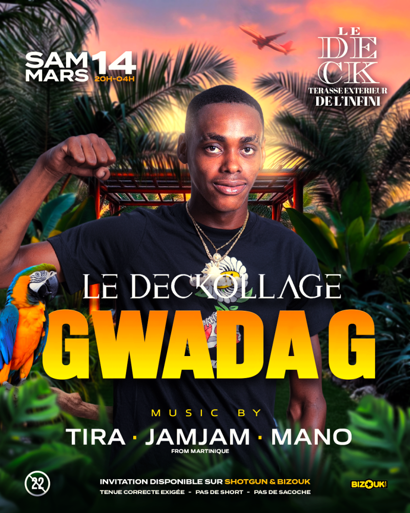 Le Deckollage - Gwada G En Showcase  - Affiche