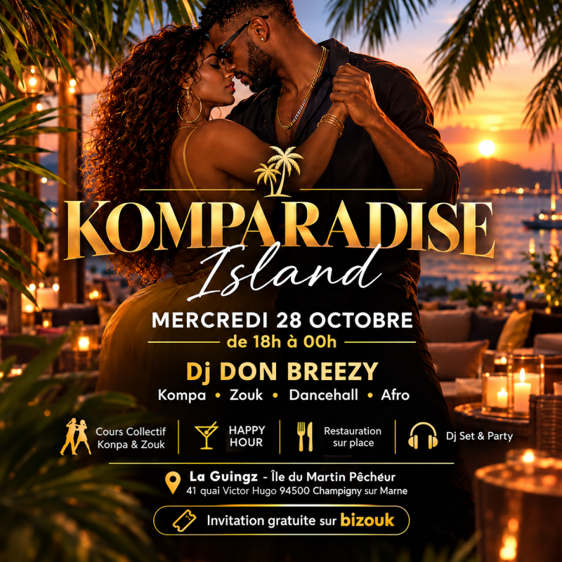Closing Komparadise Island 🏝️ Mercredi An Ba Fey - Affiche