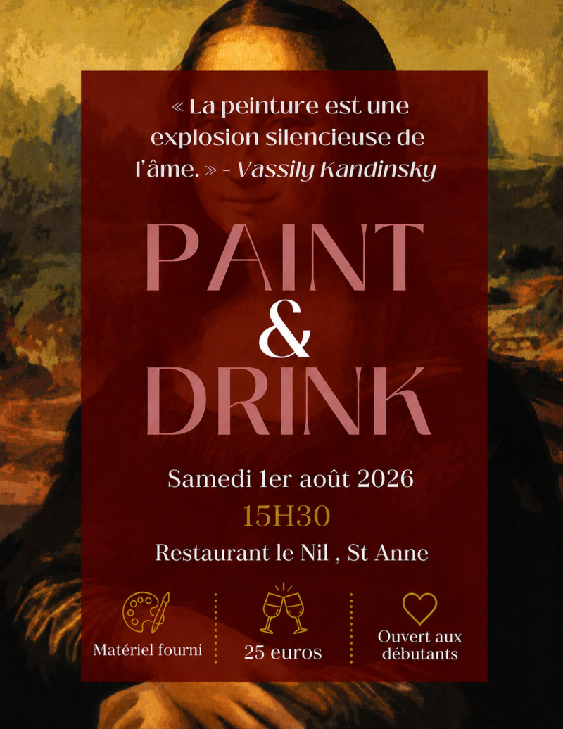 Paint&drink  - Affiche