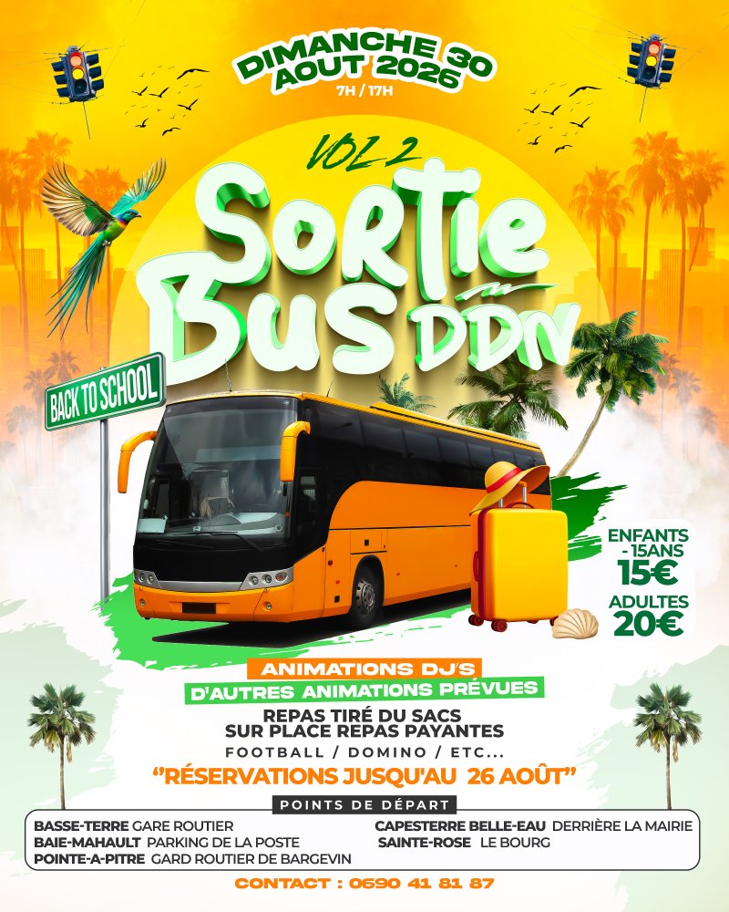 Sortie Bus 🚌 Ddn Vol 2 - Affiche