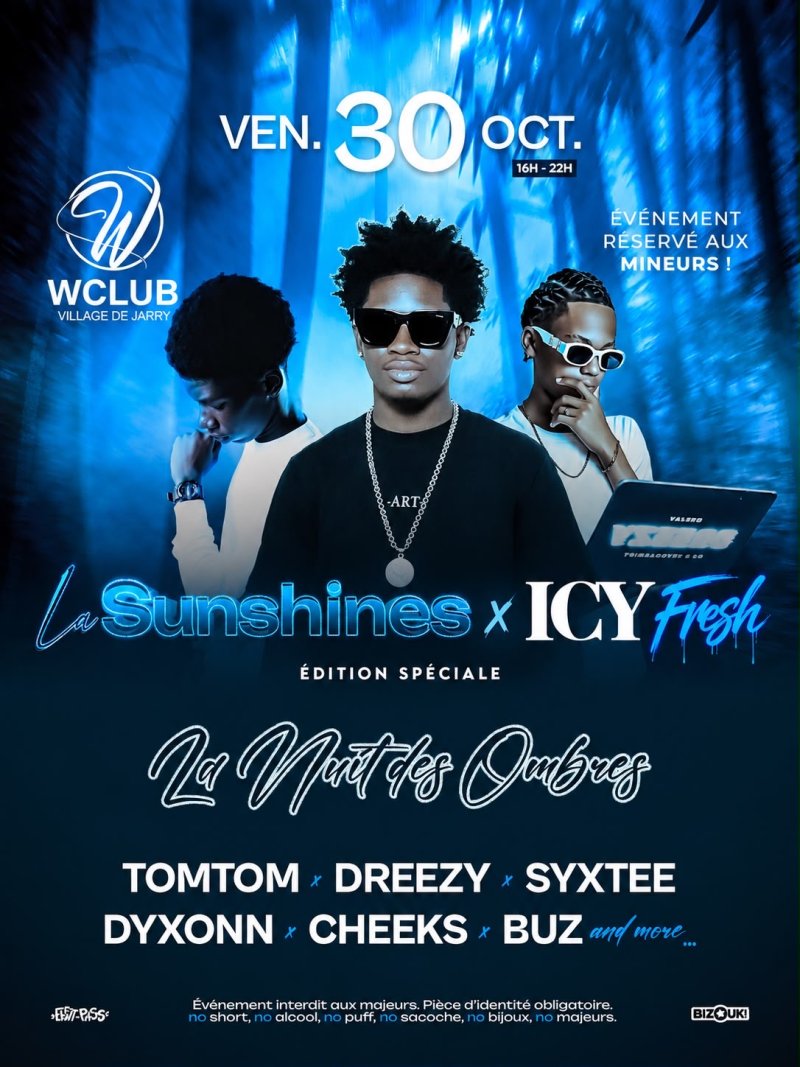 La Sunshines X Icy Fresh - La Nuit Des Ombres 🦋 - Affiche