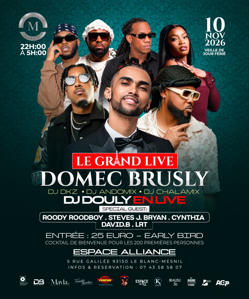 Le Grand Live De Domec Brusly  - Affiche