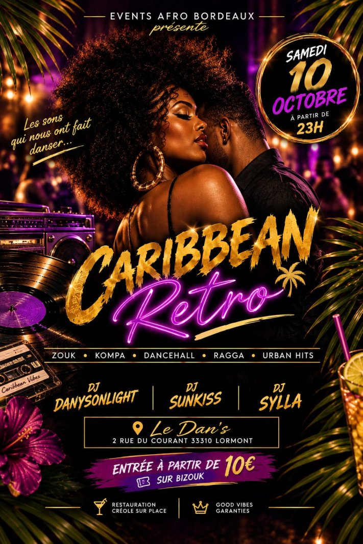 Caribbean Retro  - Affiche