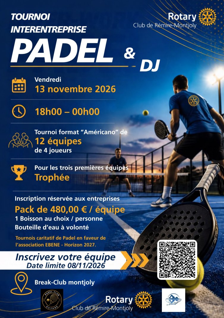 Afterwork Padel Caritatif Rcrm — Tournoi & Soirée Solidaire
