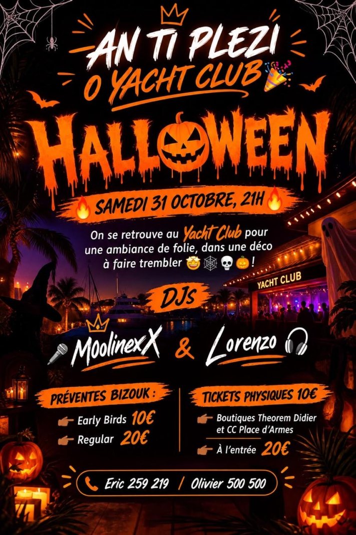 Halloween 🎃 An Ti Plézi O Yacht