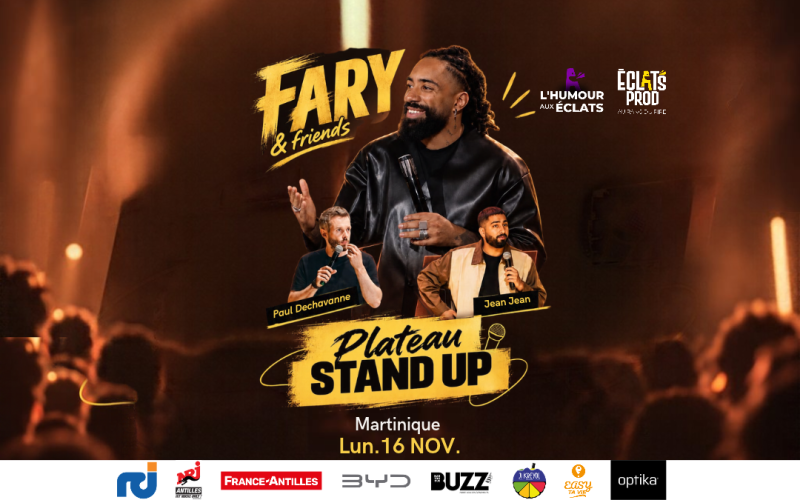 Plateau Humour Aux Eclats - Fary Et Ses Amis - Affiche