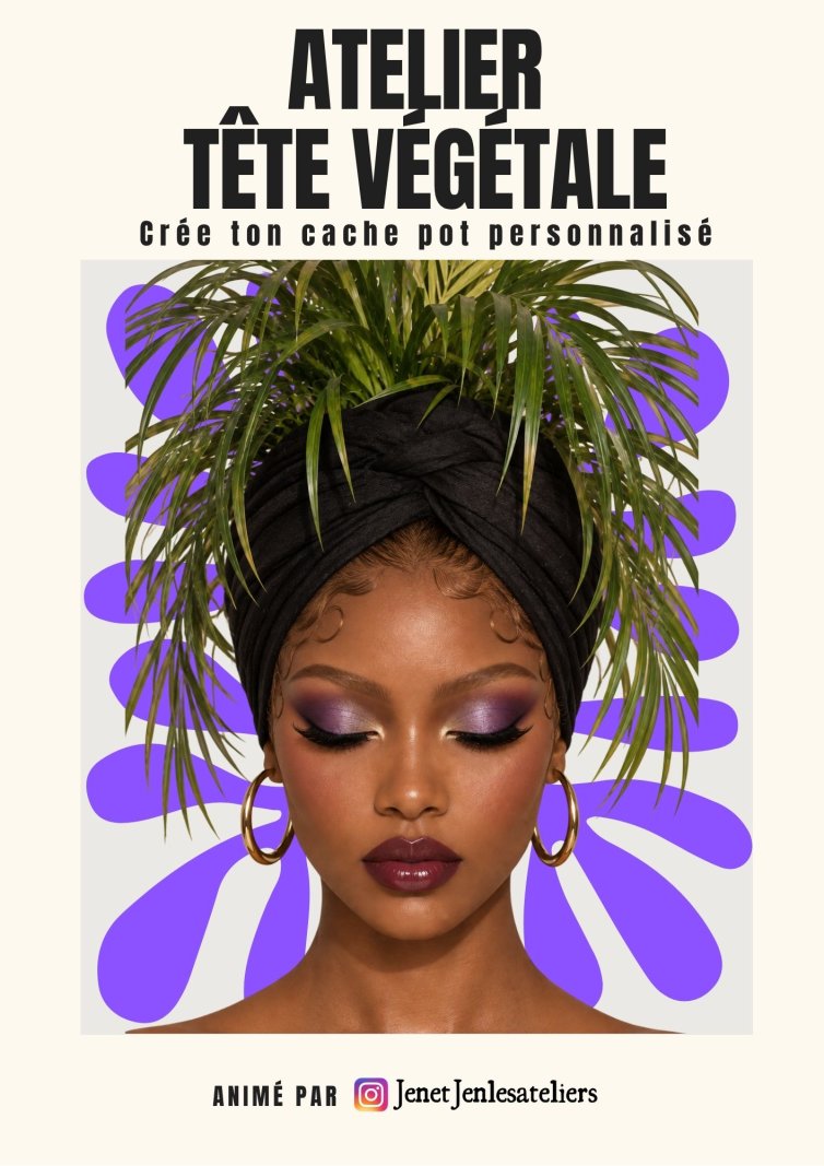 Atelier Tête Végétale - Affiche