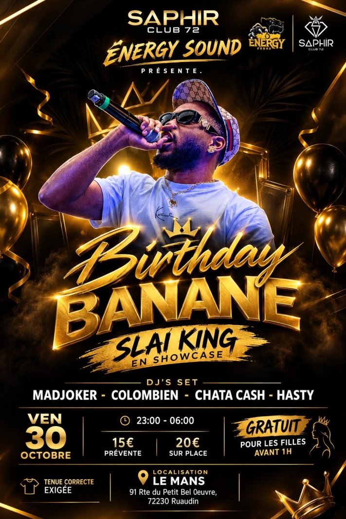 Banane Birthday  - Affiche