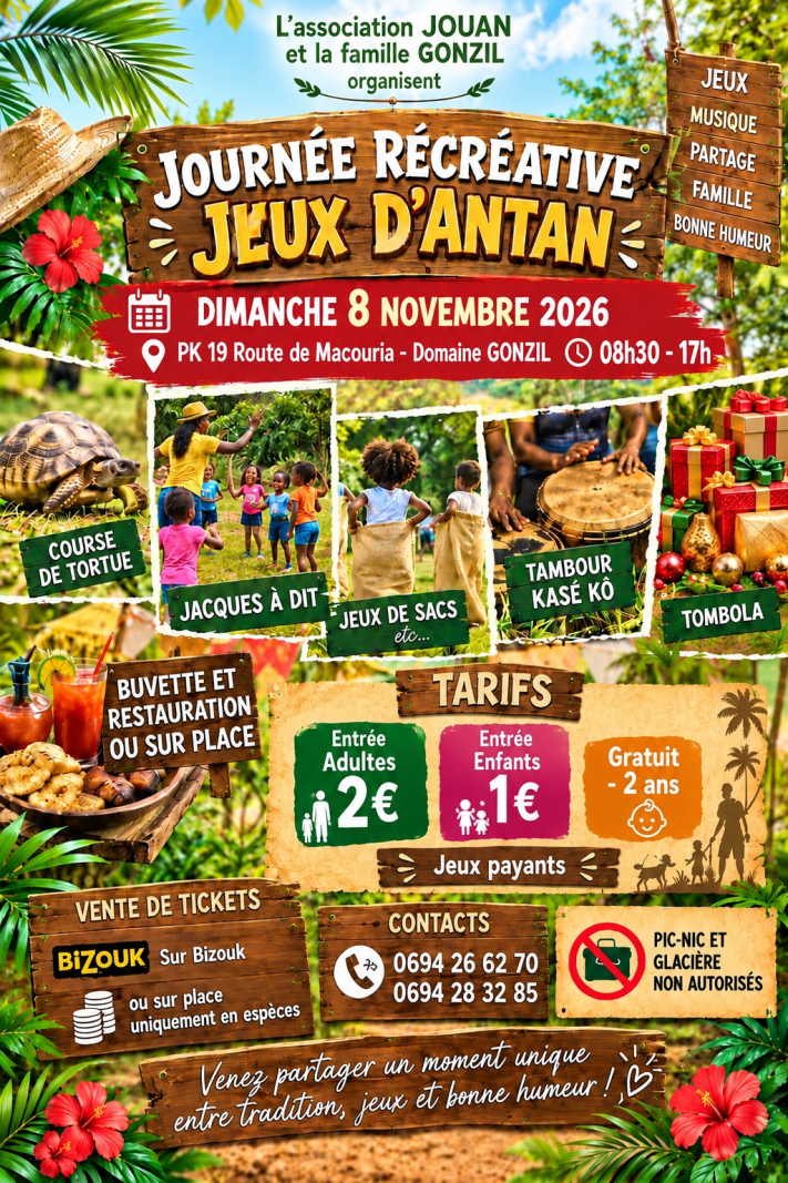 Journée Récréative Jeux D’Antan - Affiche