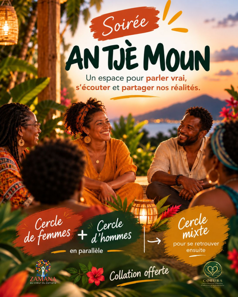 Soiree Cercle An Tje Moun - Affiche