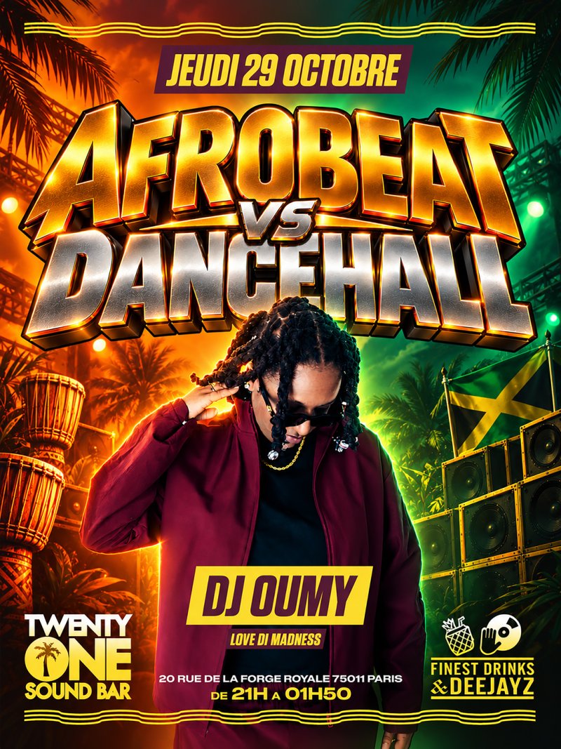 Afrobeat Vs Dancehall - Affiche