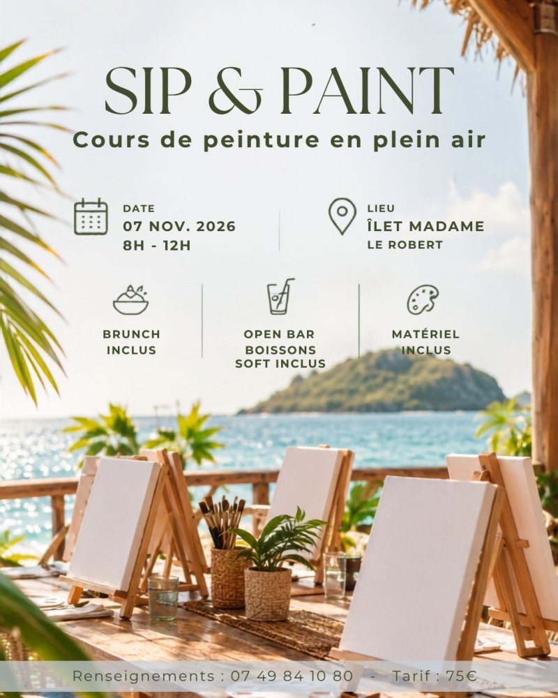 Sip & Paint - Affiche