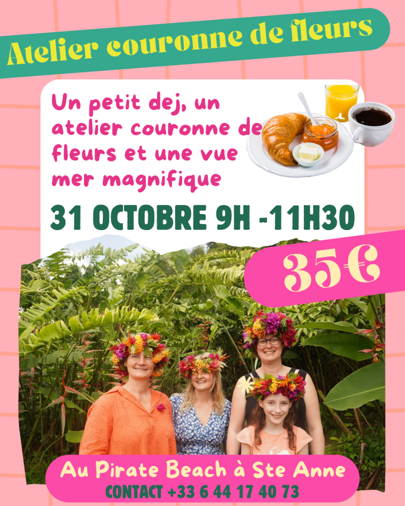 Atelier Couronne De Fleurs - Affiche
