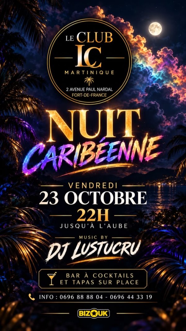 Nuit Caribéenne ‼️ - Affiche
