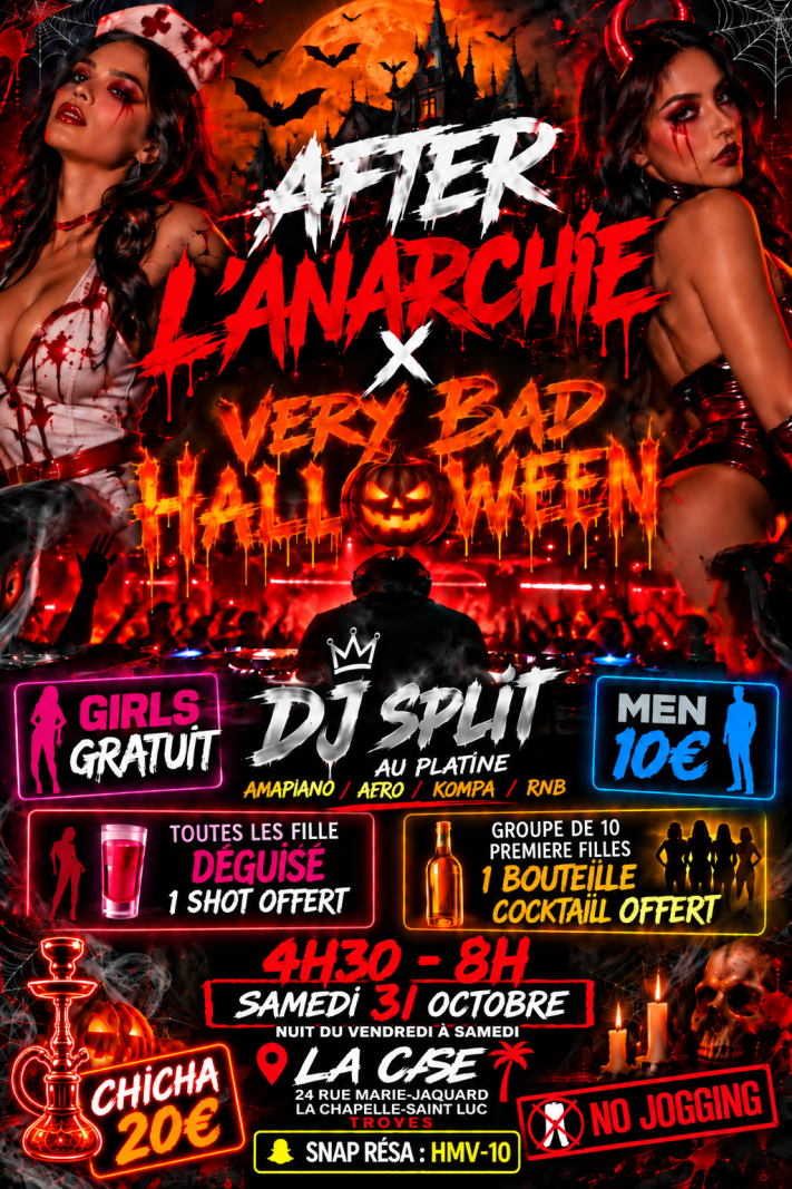 After L'Anarchie X Very Bad Halloween - Affiche