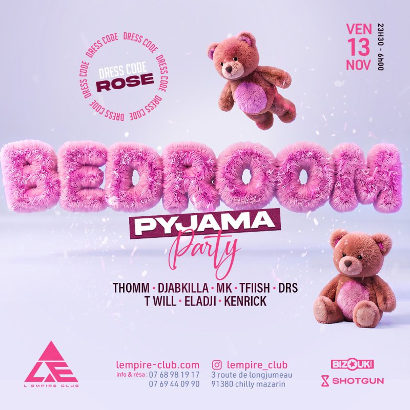 Bedroom Pyjama Party - Affiche