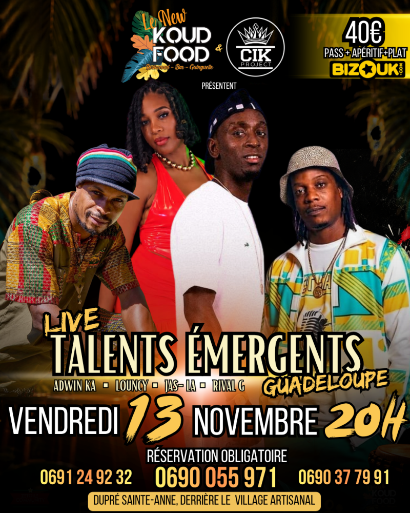 Talents Émergents Guadeloupe - Affiche