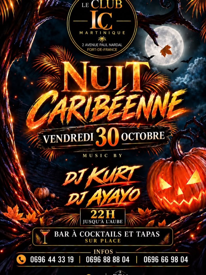 Nuit Halloween Caribéenne ‼️ - Affiche