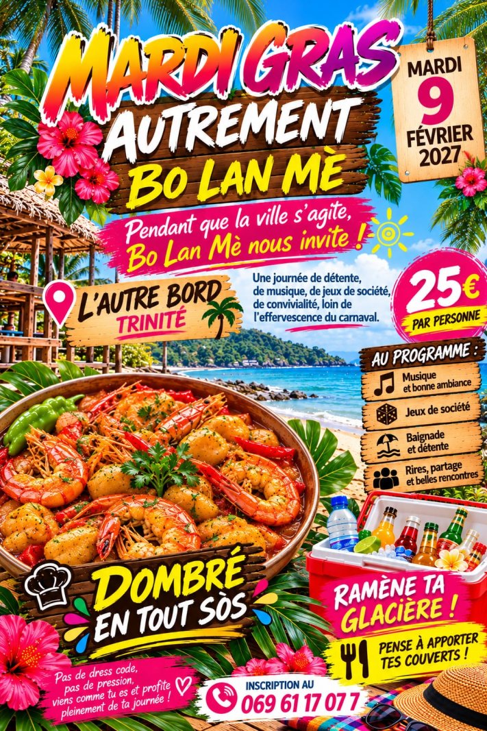 Mardi Gras Autrement Bo Lan Mé - Affiche