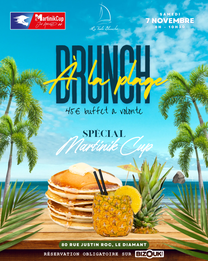 Brunch À La Plage - Affiche