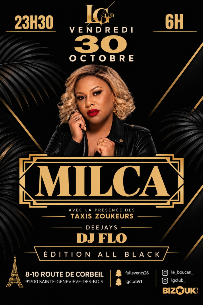 Soiree Retro Milca En Showcase - Affiche
