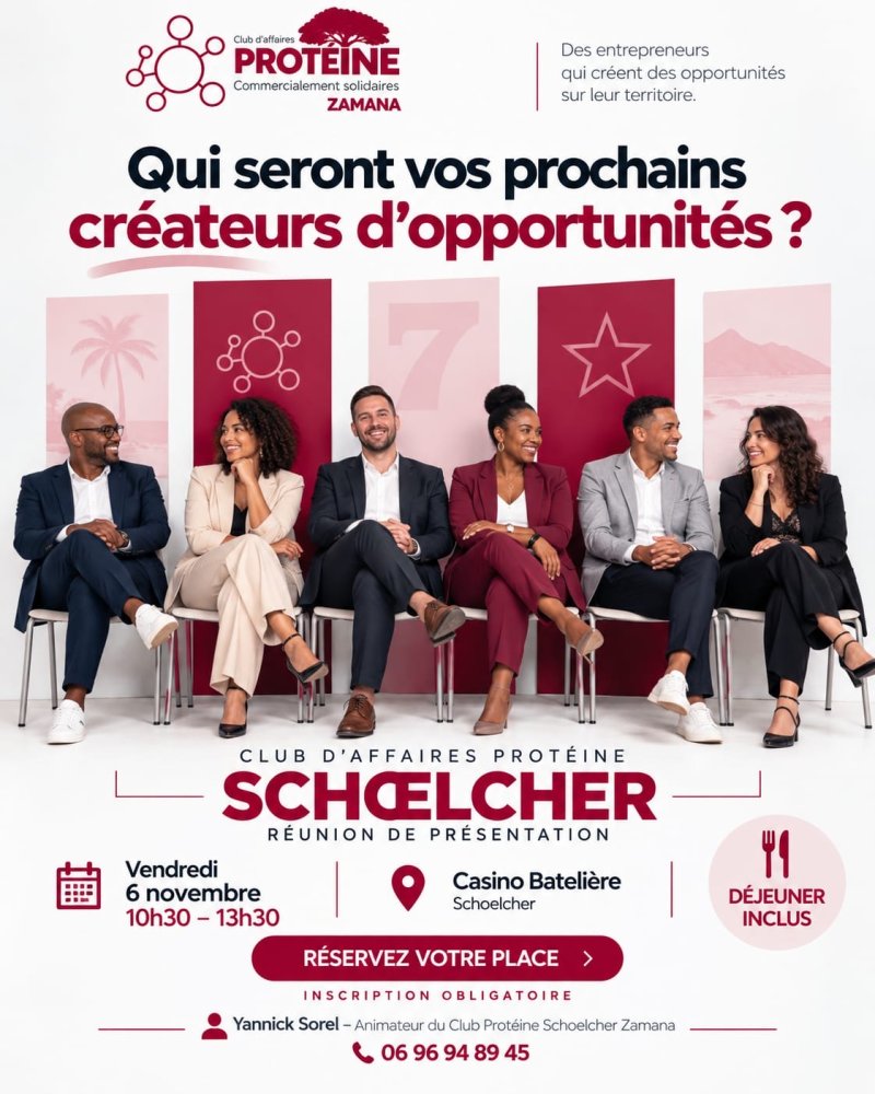 Club D’Affaires Protéine Schoelcher - Affiche