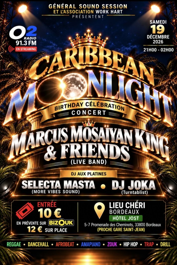 Caribbean Moonlight - Affiche