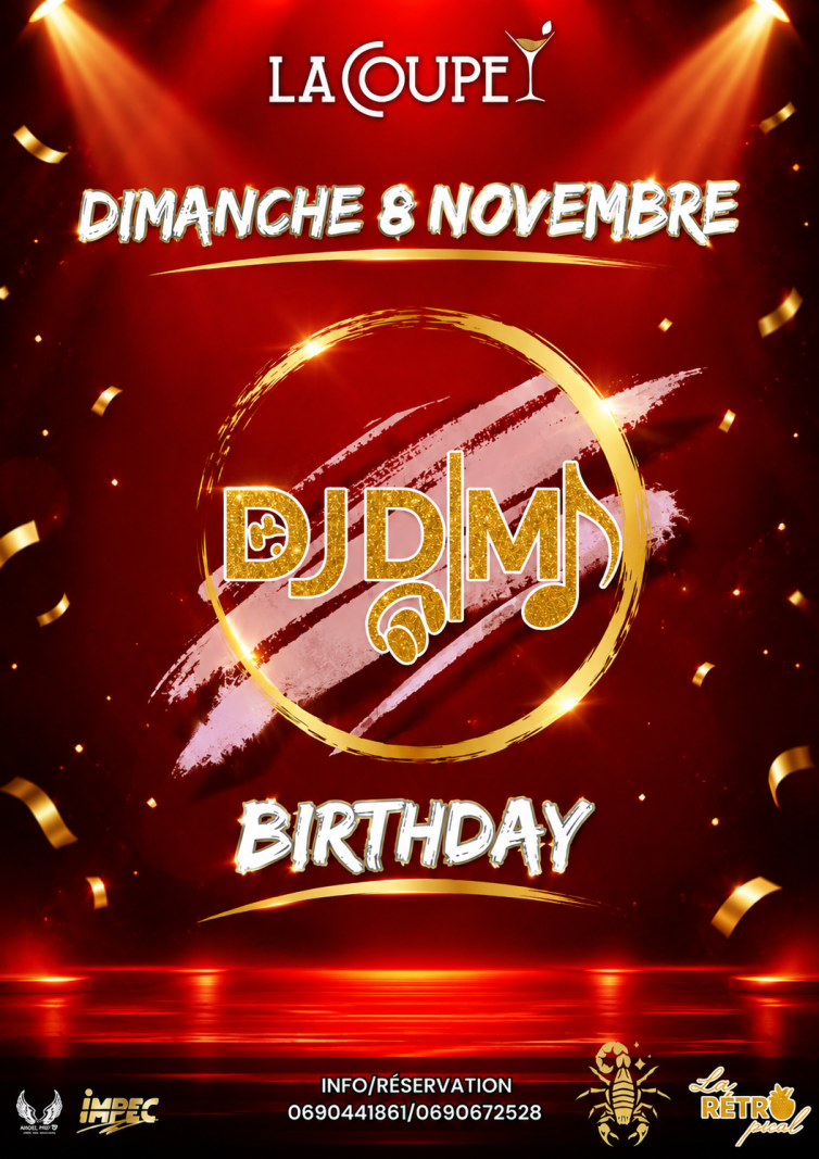 Retropical Dj Dimi Birthday - Affiche