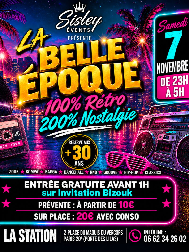 La Belle Époque Par Sisley Évents - Affiche