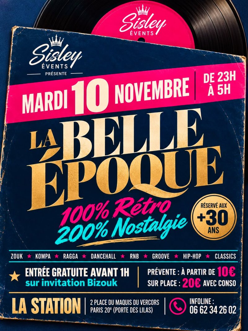 La Belle Époque Par Sisley Évents - Affiche
