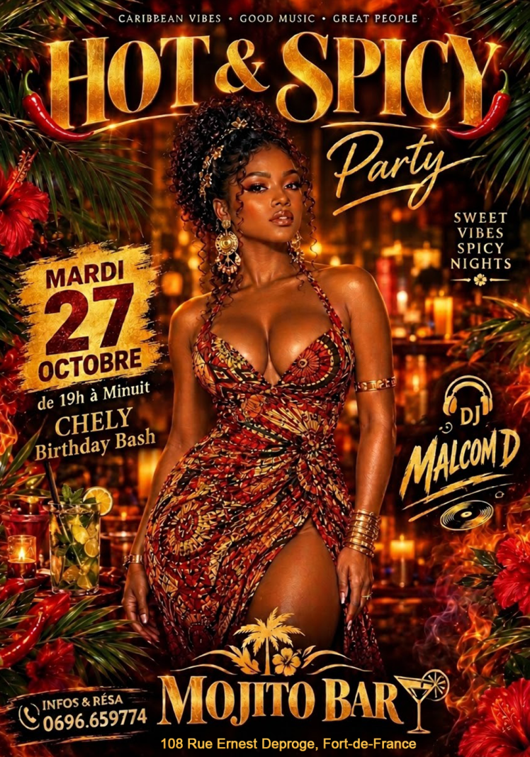 Hot & Spicy Party (Dj Malcom D) - Affiche