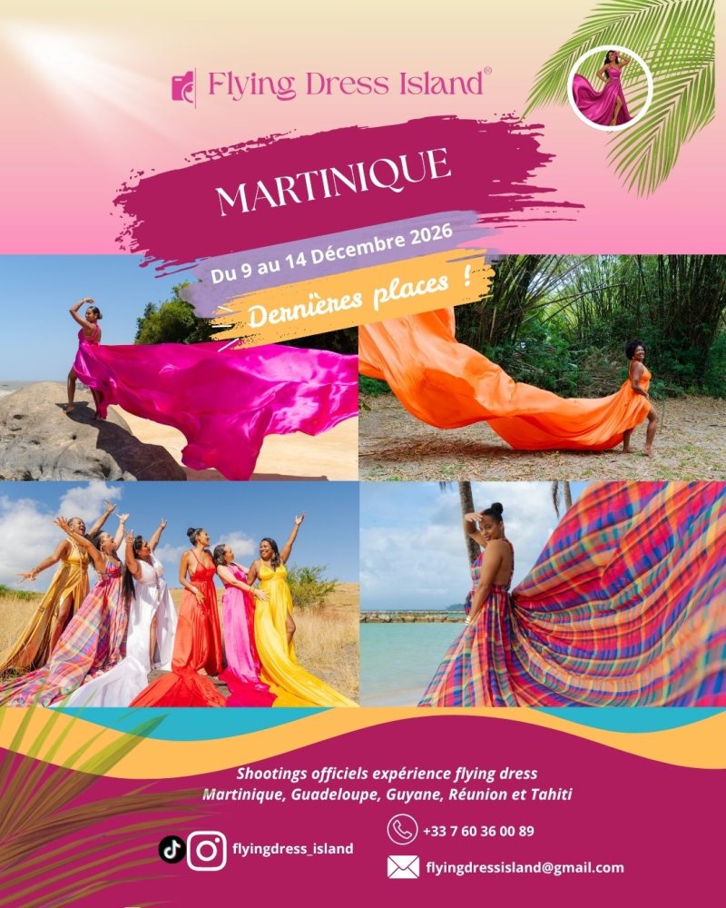 Flying Dress Island - Shooting Photo Au Diamant - Affiche
