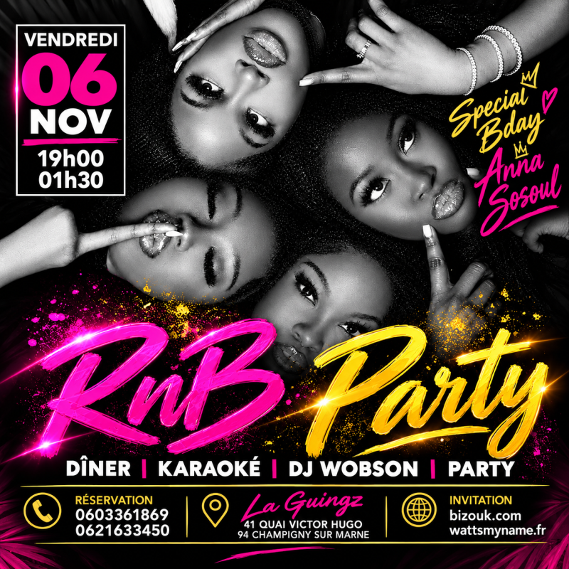 Friday Rnb Party - Affiche